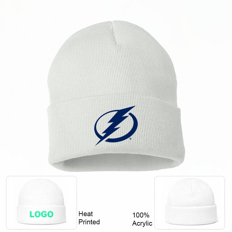 NHL Tampa Bay Lightning Beanie Hat - White