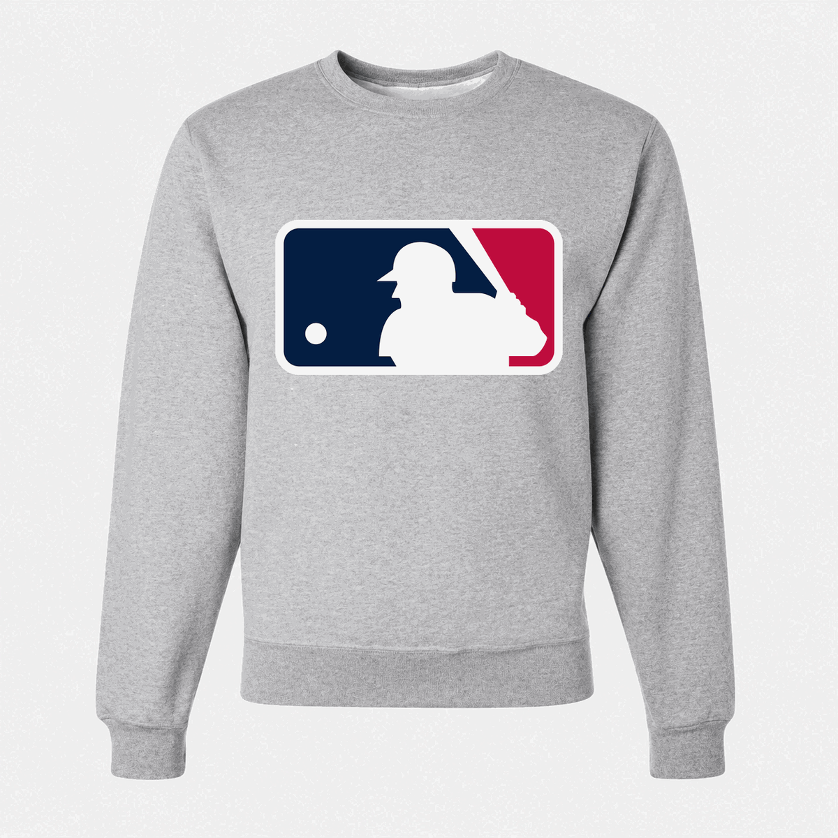 Men's Major League Baseball Crewneck Sweatshirt - Gray
