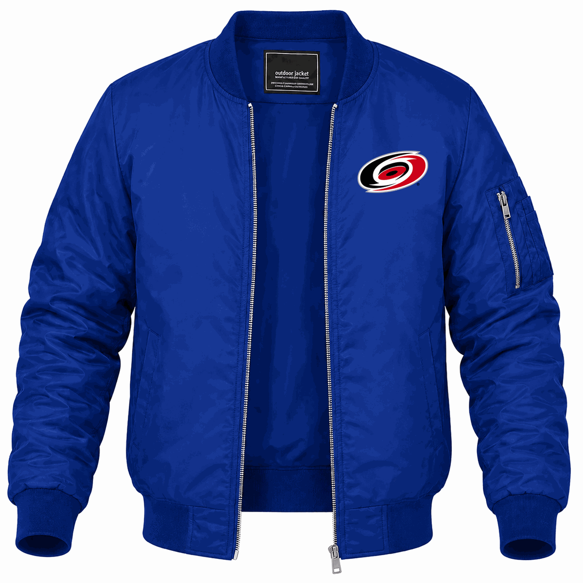Men's Carolina Hurricanes Lightweight Bomber Jacket - Blue