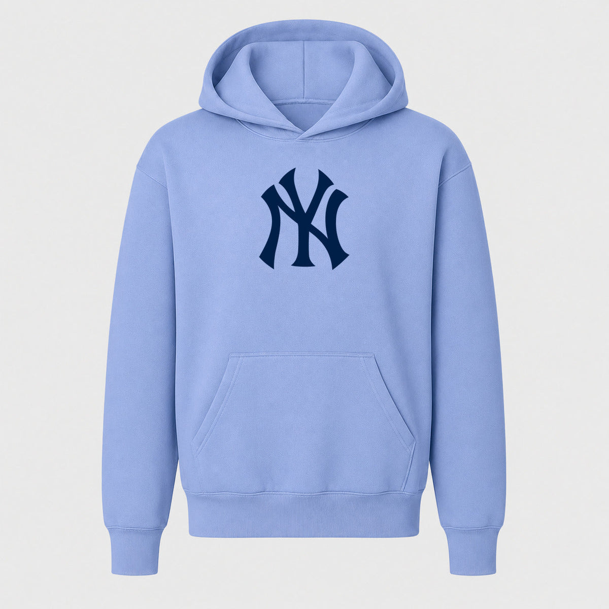 Youth New York Yankees Pullover Hoodie - Light Blue