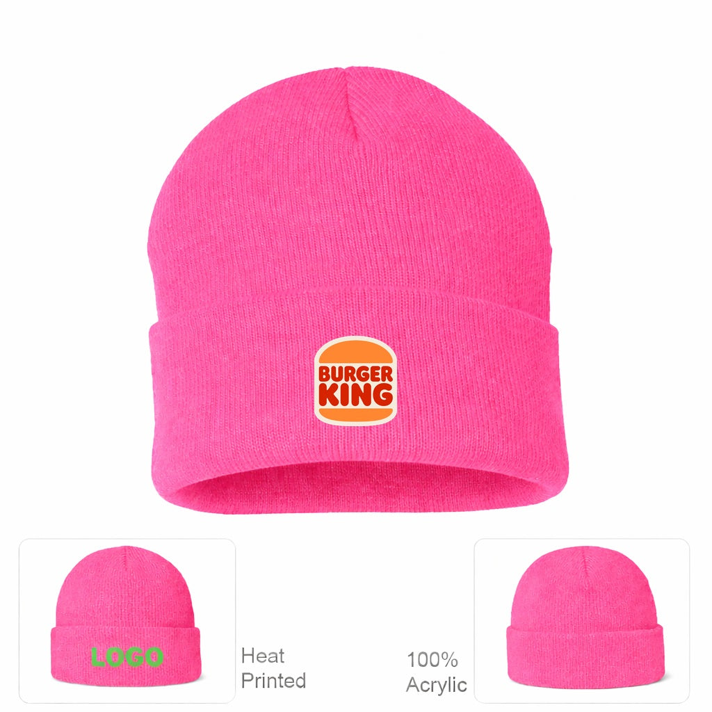 Burger King Beanie Hat - Pink