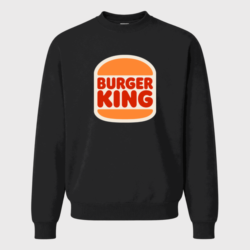 Men's Burger King Crewneck Sweatshirt - Black