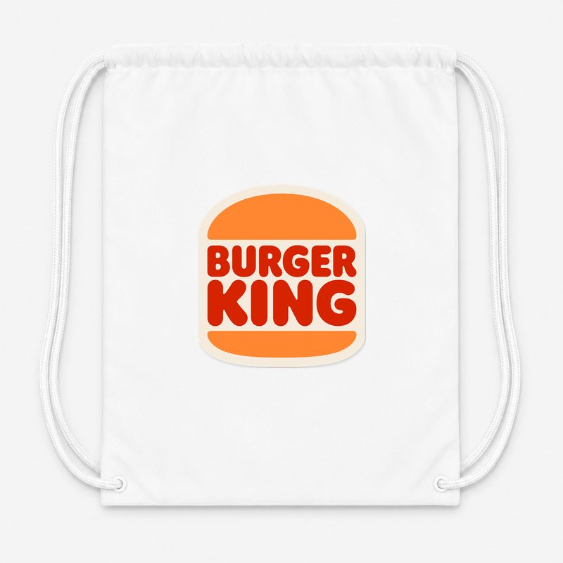 Burger King Drawstring Bag - White