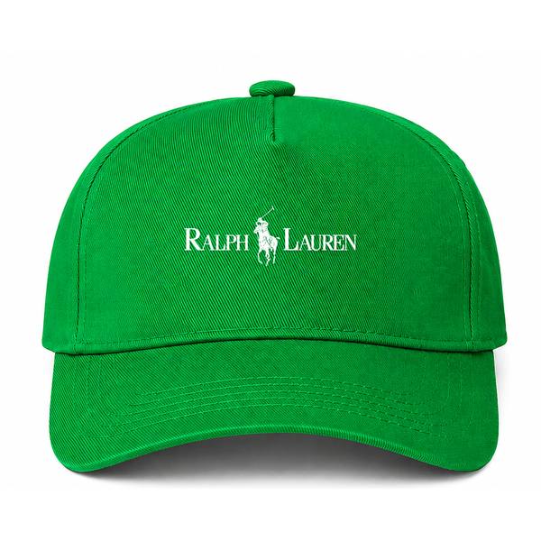 Polo Ralph Lauren White Logo Green Dad Baseball Cap Hat