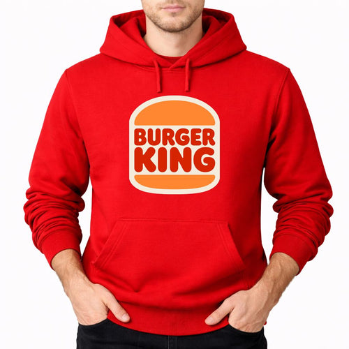 Men's Burger King Pullover Hoodie - Red