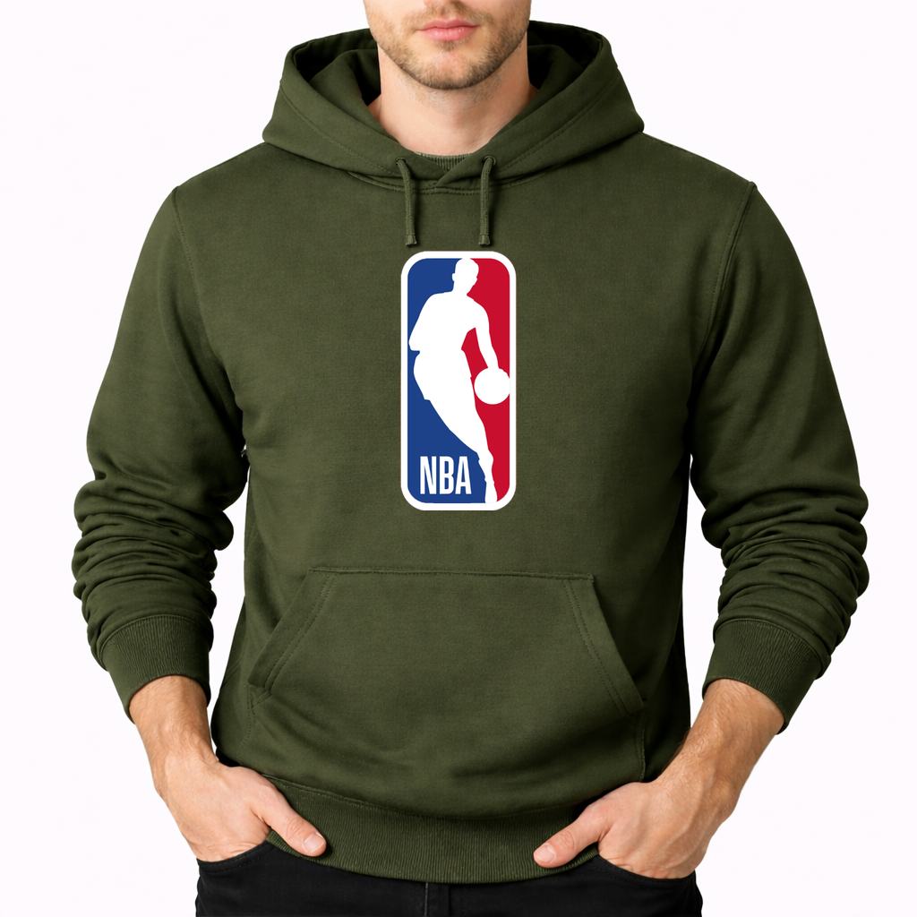 Men's nba Pullover Hoodie - Army Green