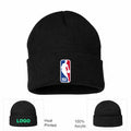 NBA Logo Beanie Hat - Black