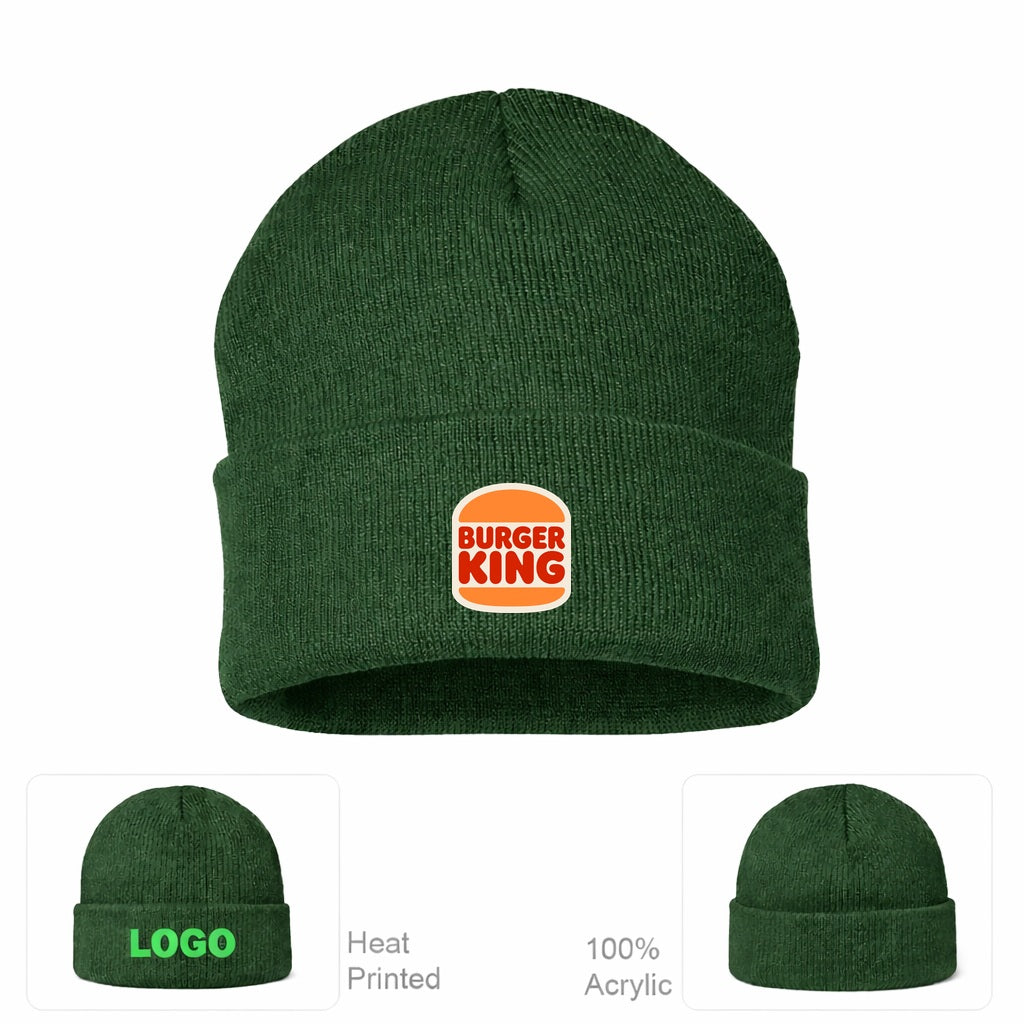 Burger King Beanie Hat - Forest Green