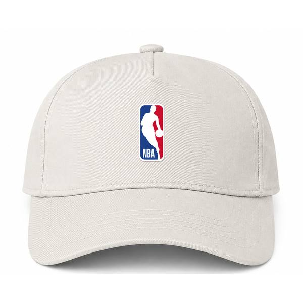 NBA Logo Beige Dad Baseball Cap Hat