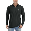 Polo Ralph Lauren Logo  white quarter-zip athletic shirt in Black