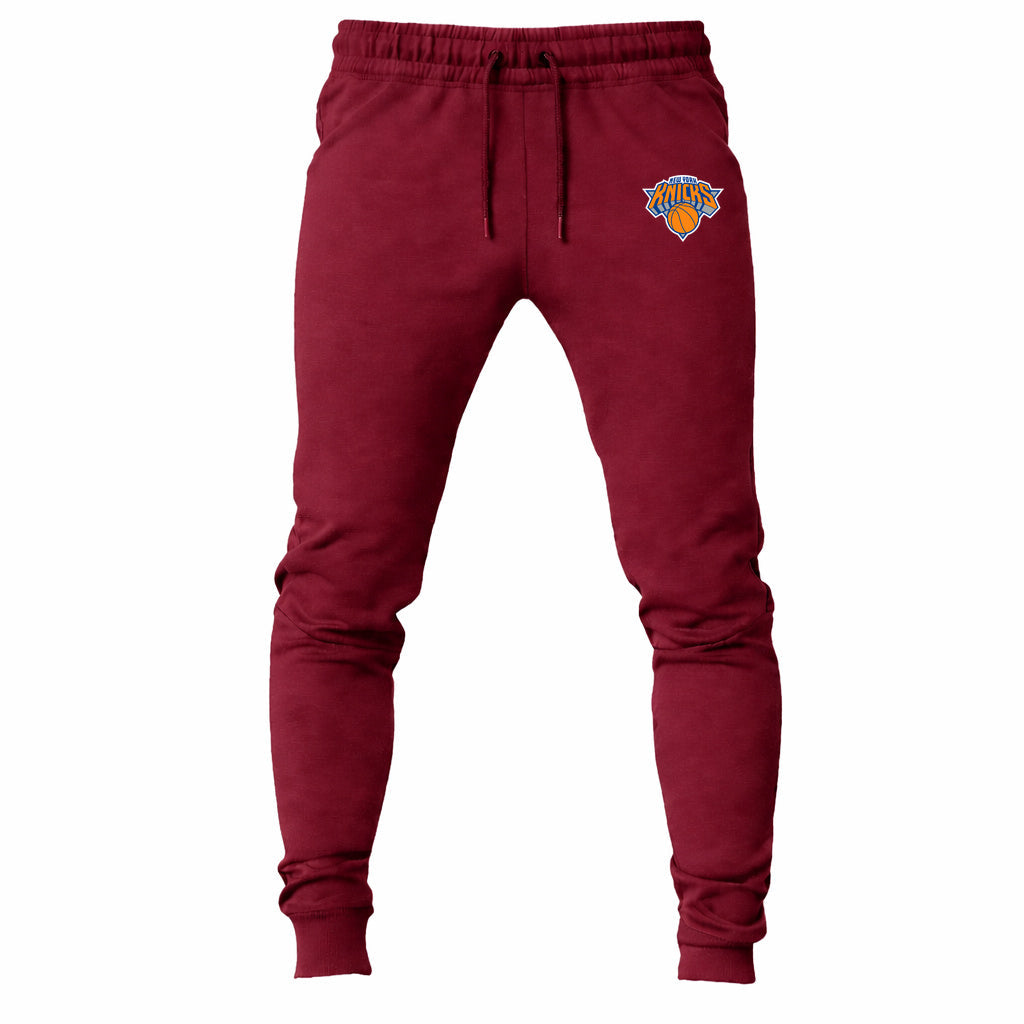 New York Knicks joggers sweatpants - Maroon