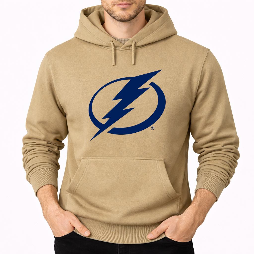 Men's Tampa Bay Lightning Pullover Hoodie - Tan