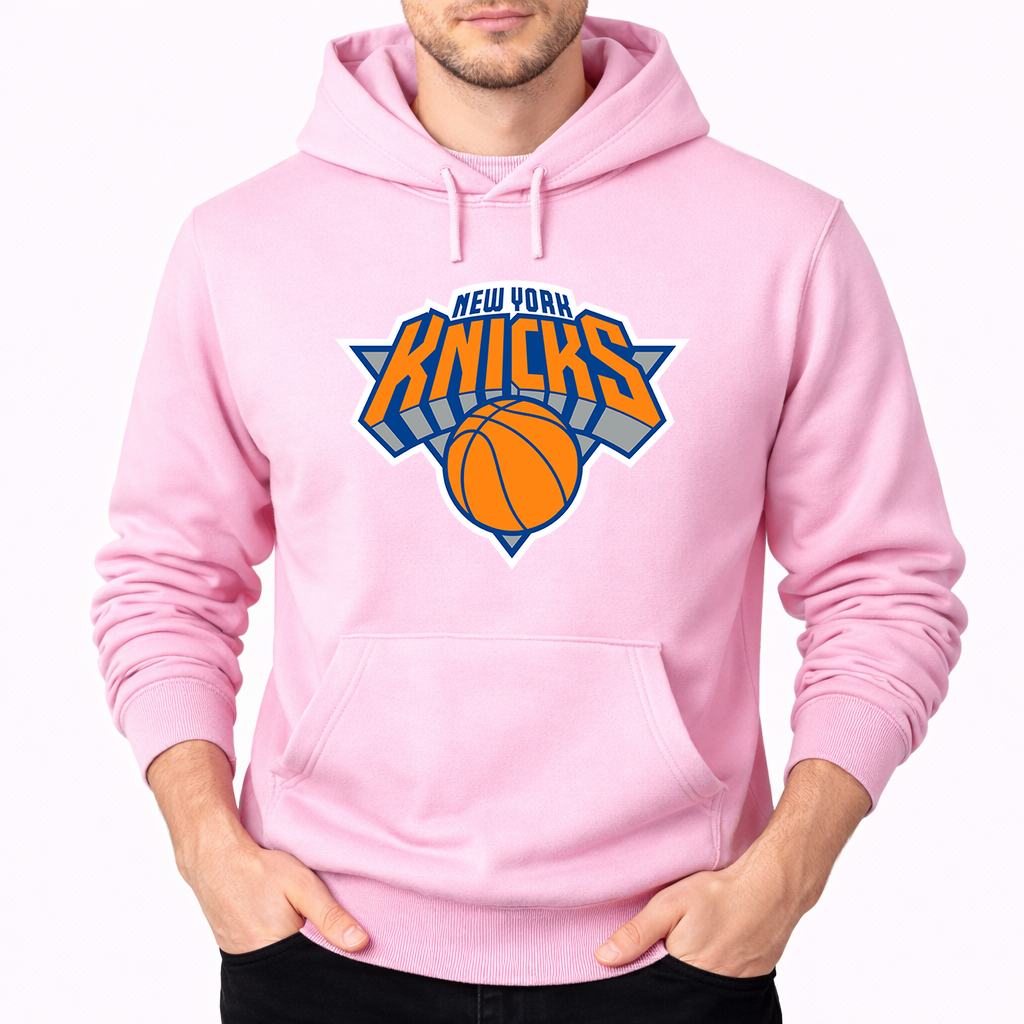 Men's New York Knicks Pullover Hoodie - Pink