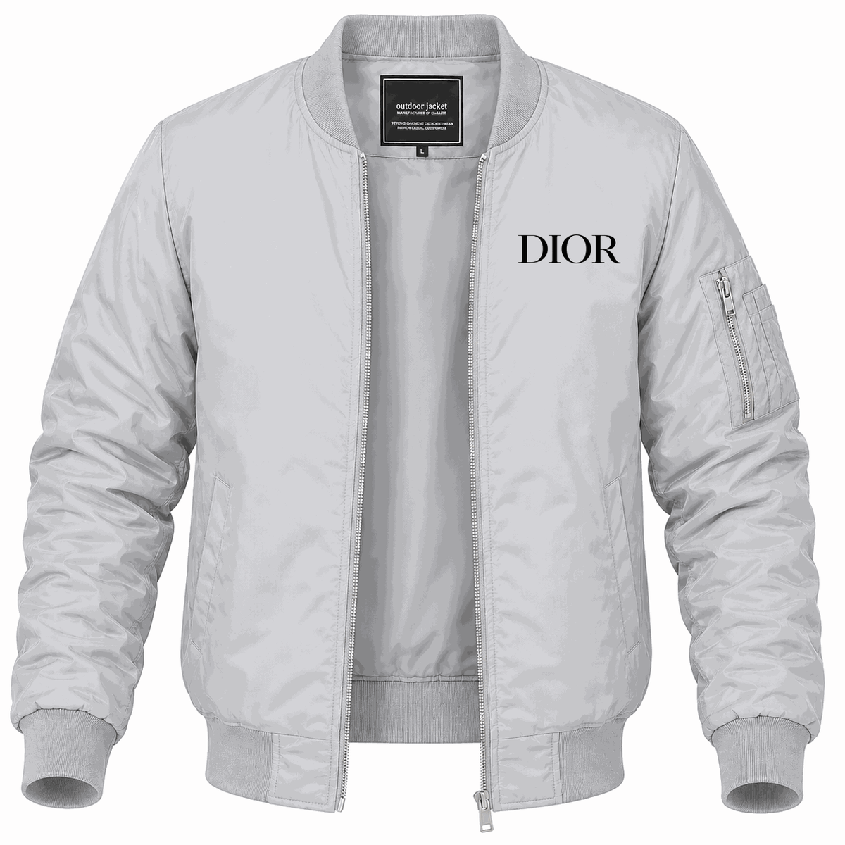 Men's Dior Lightweight Bomber Jacket - Gray