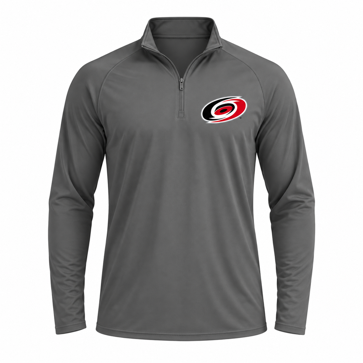 Dark Gray - Front View - Carolina Hurricanes Quarter-Zip