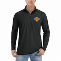 Men's New York Knicks quarter-zip athletic shirt, Black