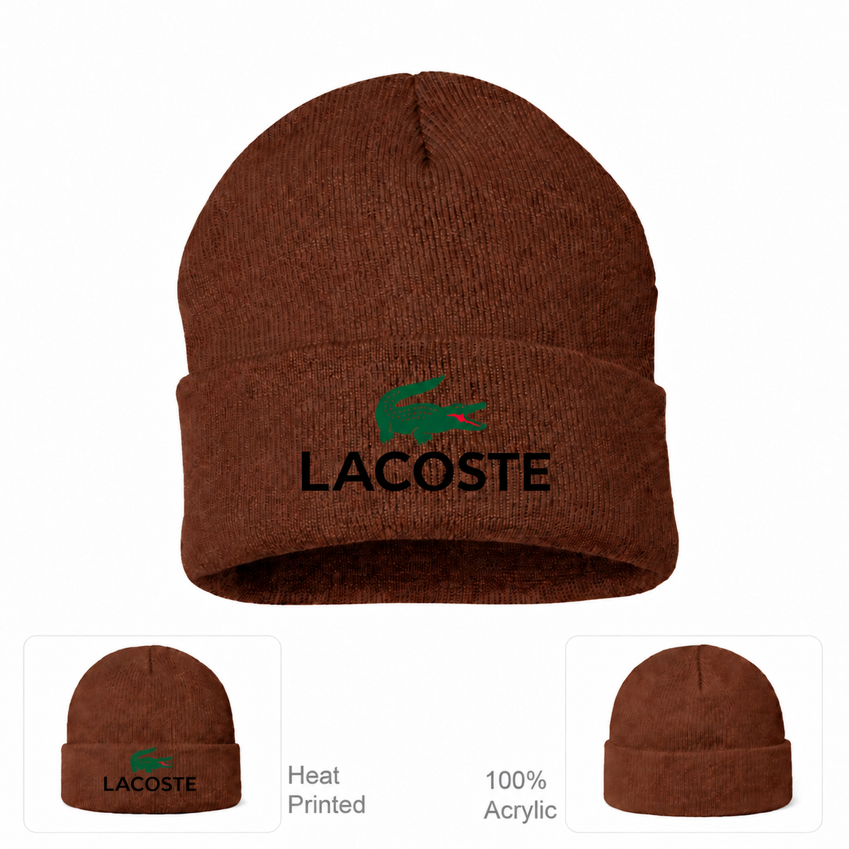 Lacoste beanie, Brown