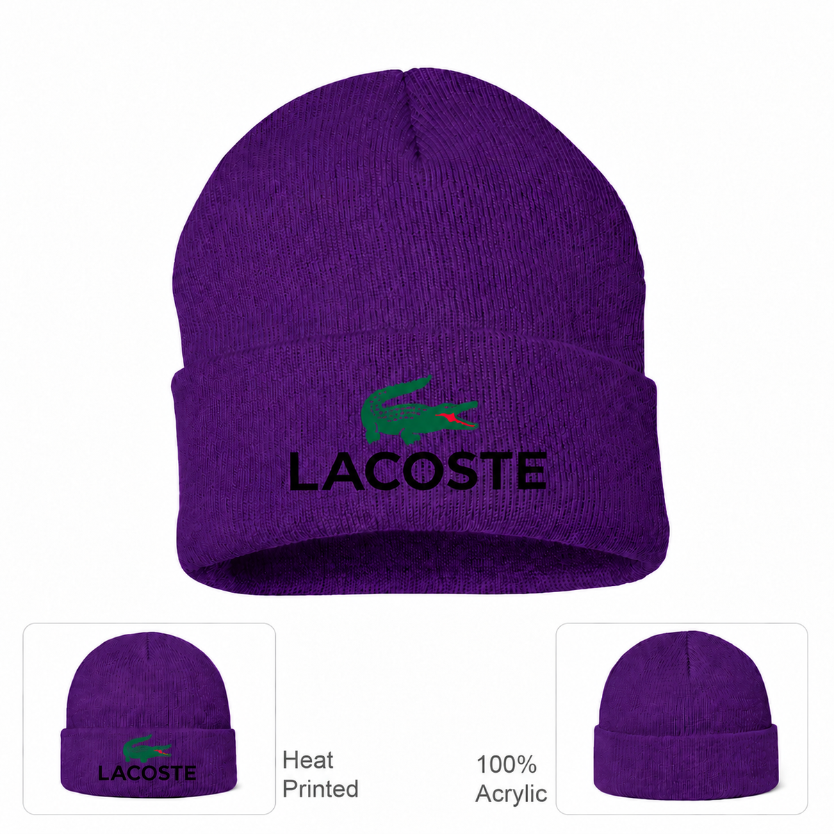 Lacoste beanie, Purple