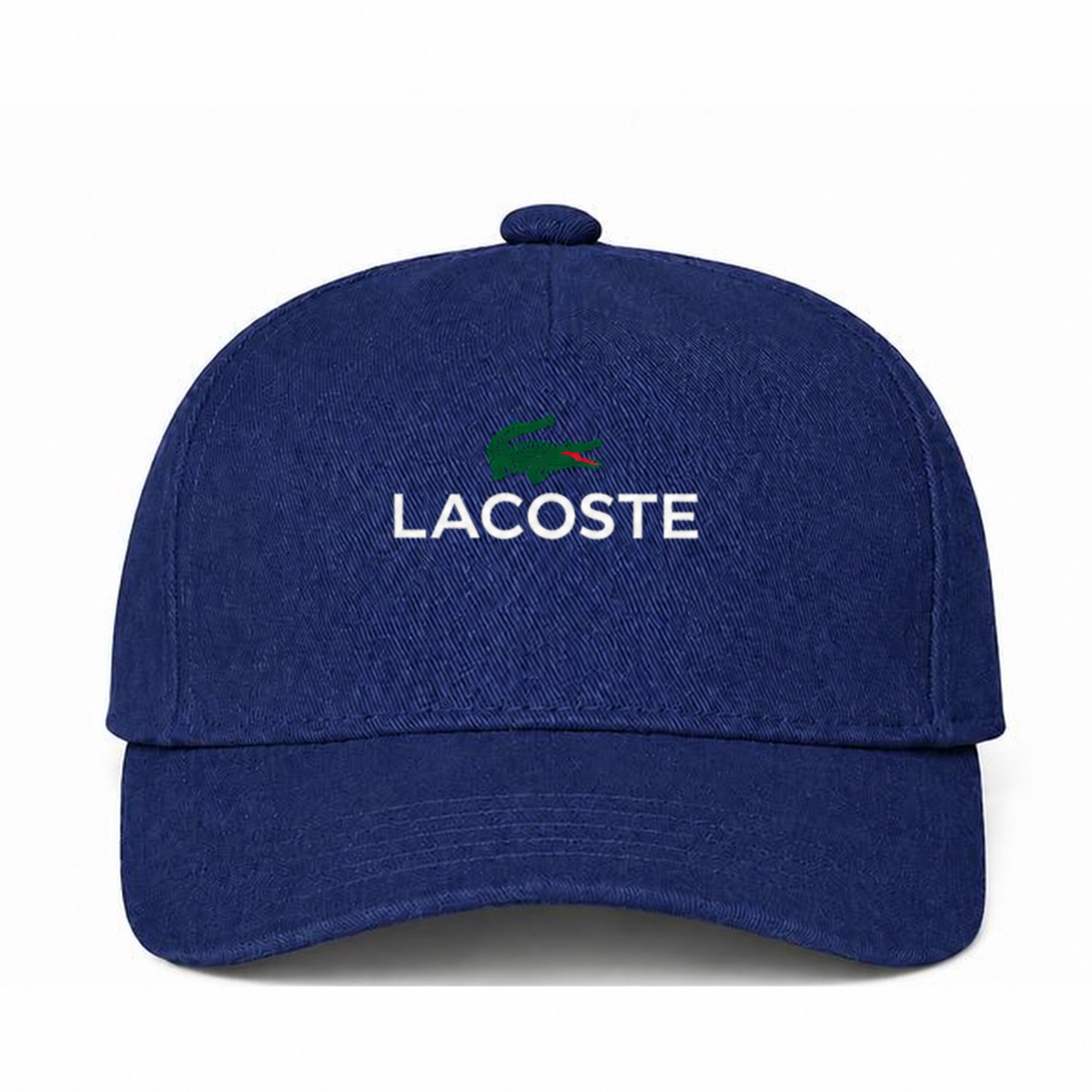 Lacoste Logo Navy Dad Baseball Cap Hat | white lettering
