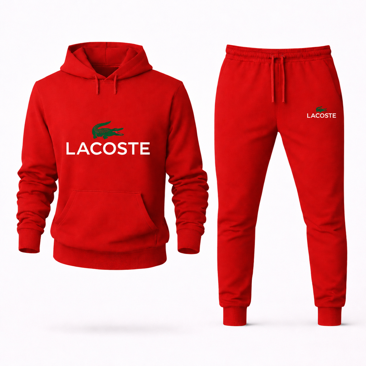 Lacoste Hoodie and Joggers Set - Red