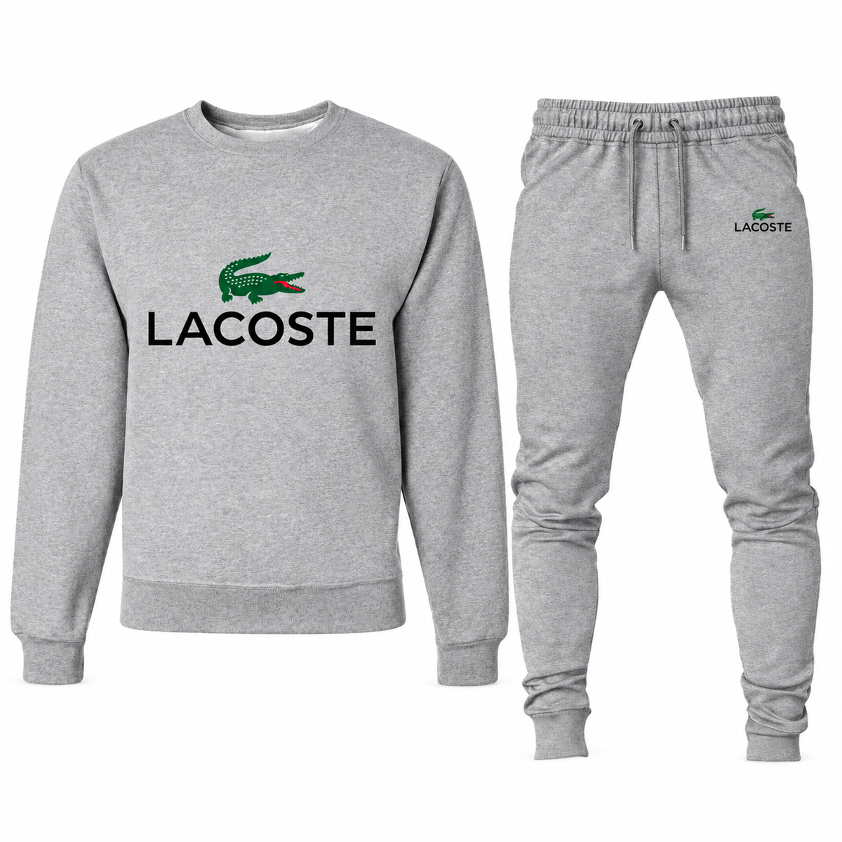 Men's Lacoste sweatshirt and joggers set, Gray