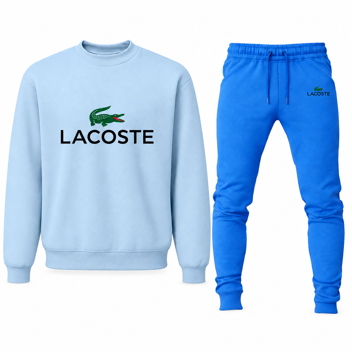Men's Lacoste sweatshirt and joggers set, Sky Blue