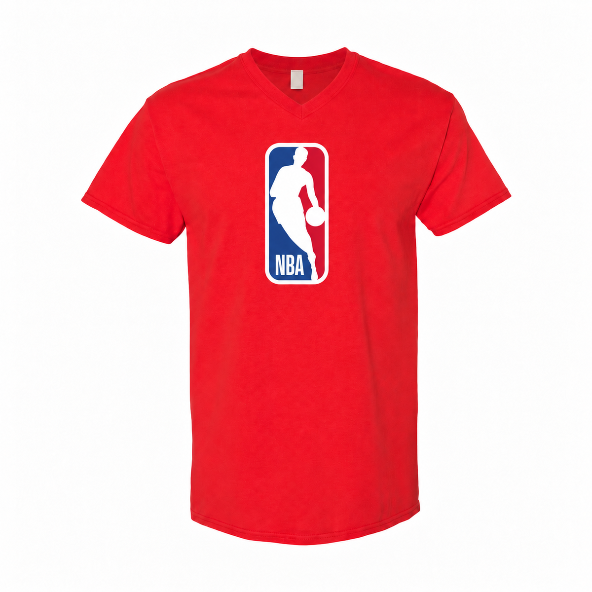 Men's NBA Cotton V-Neck T-Shirt - Red