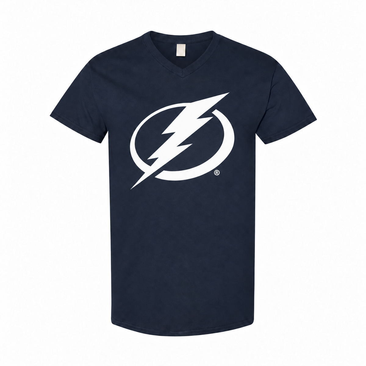 Men's Tampa Bay Lightning Cotton V-Neck T-Shirt - Navy