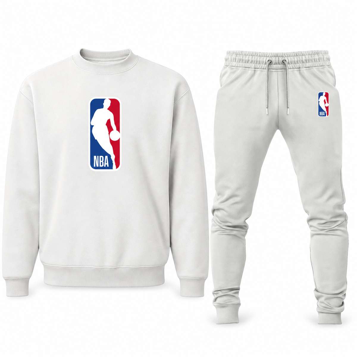 Men's NBA sweatshirt and joggers set, White