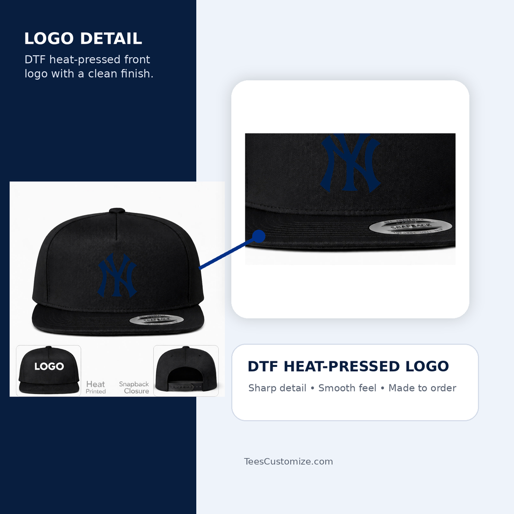 MLB New York Yankees Snapback Hat DTF detail image