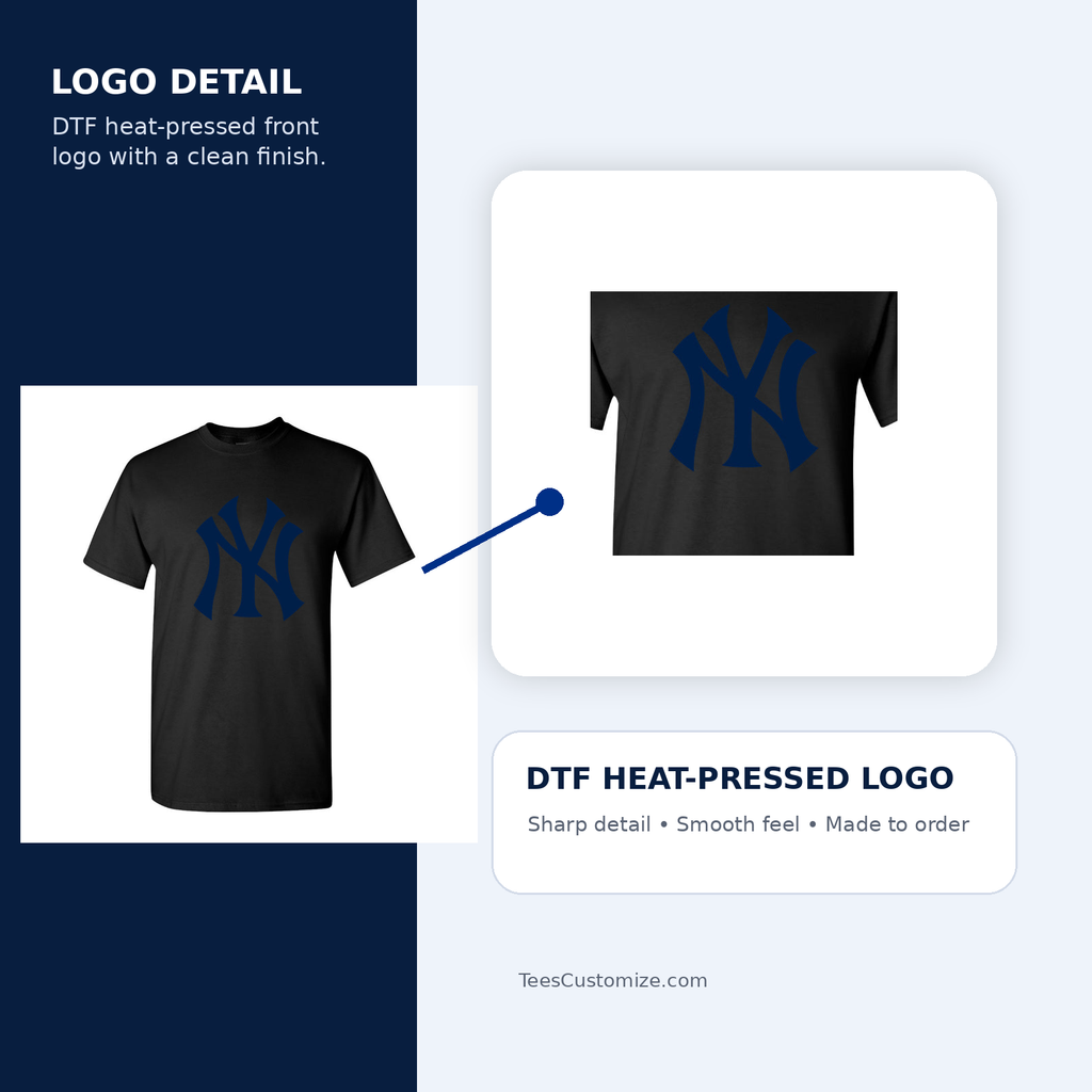 Youth's New York Yankees Cotton T-Shirt DTF detail image