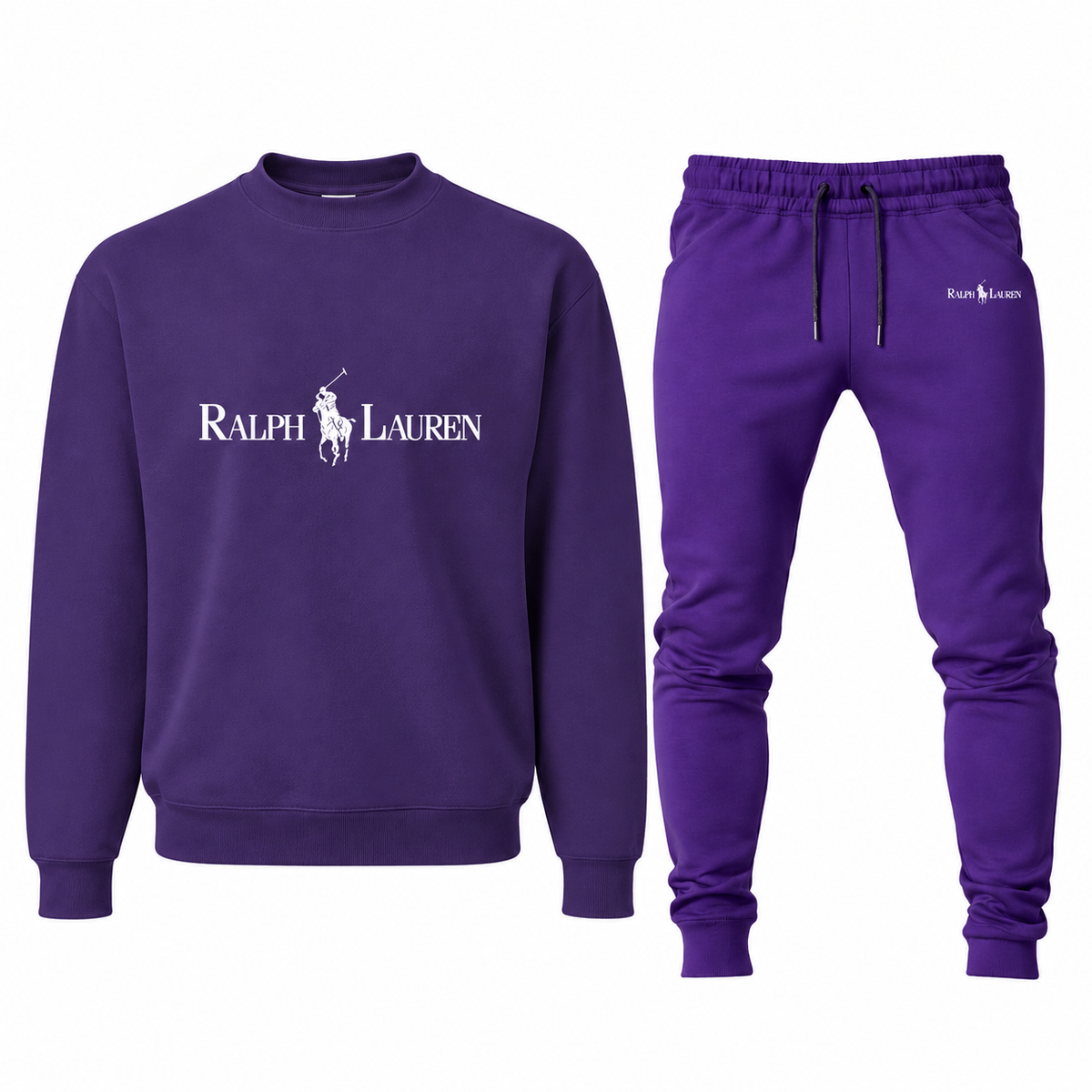 Men's Polo Ralph Lauren sweatshirt and joggers set, Purple