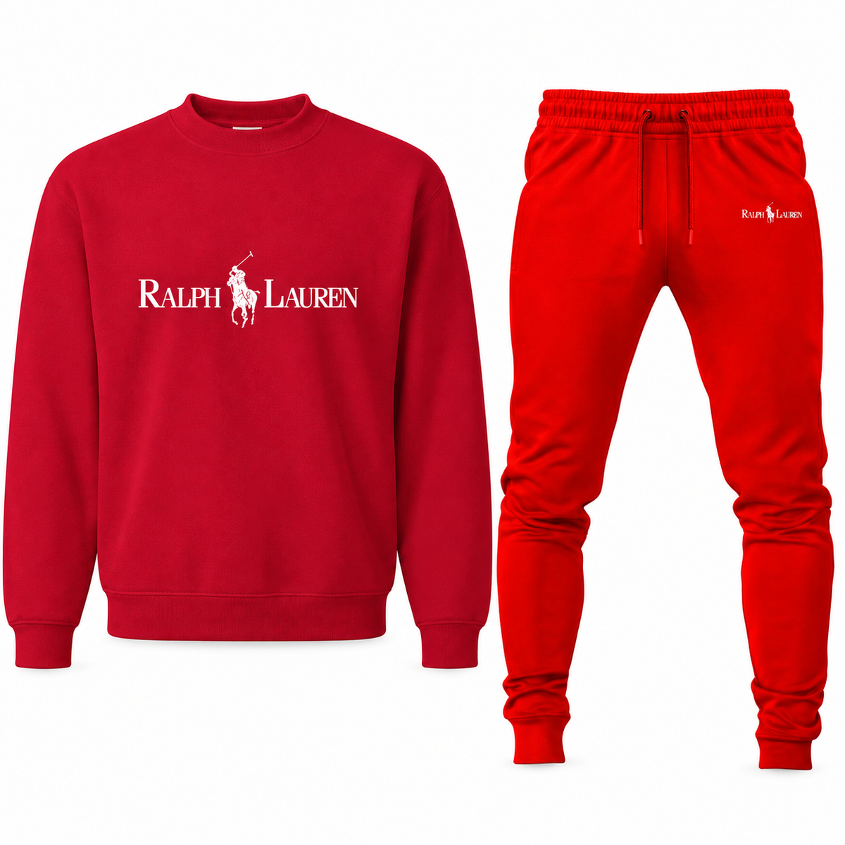 Men's Polo Ralph Lauren sweatshirt and joggers set, Red