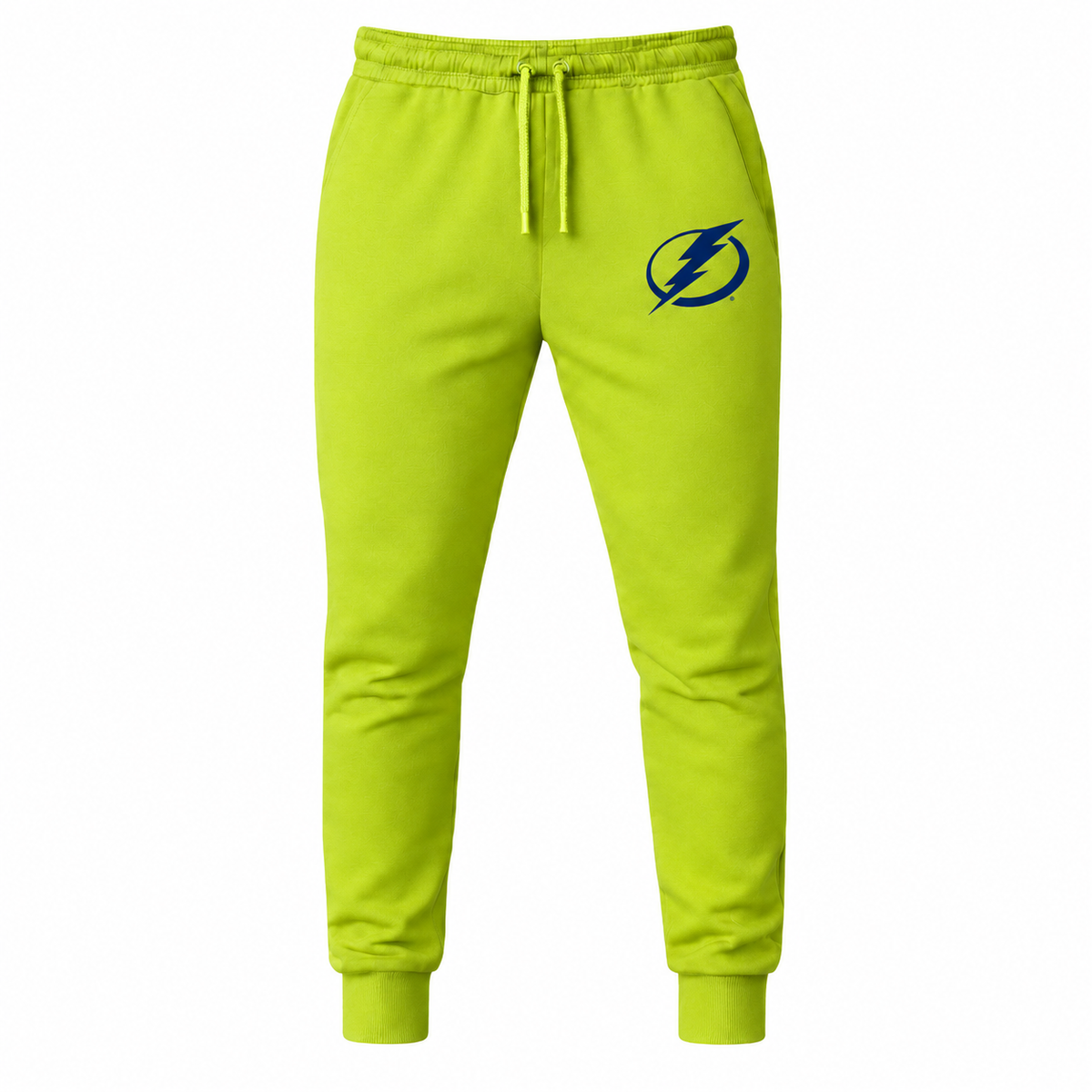 Men's Tampa Bay Lightning joggers sweatpants, Lime Green