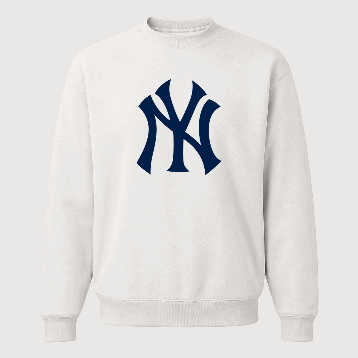 White New York Yankees crewneck sweatshirt - front view