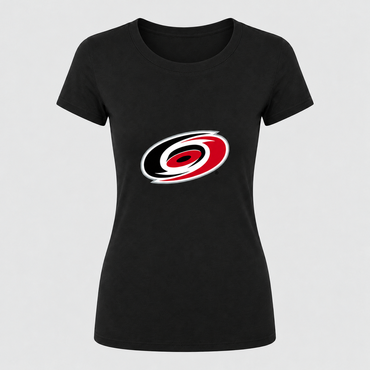 Women's carolina round-neck T-shirt, black
