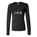 Women's Dior Long Sleeve T-Shirt - Black
