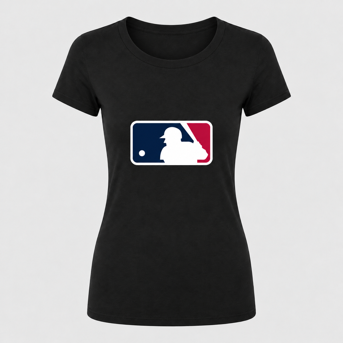 Women's mlb round-neck T-shirt, black