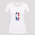 Women's nba round-neck T-shirt, white