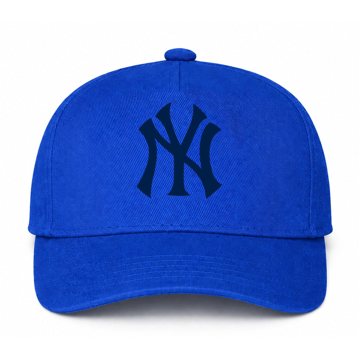Blue New York Yankees dad baseball cap hat - front view