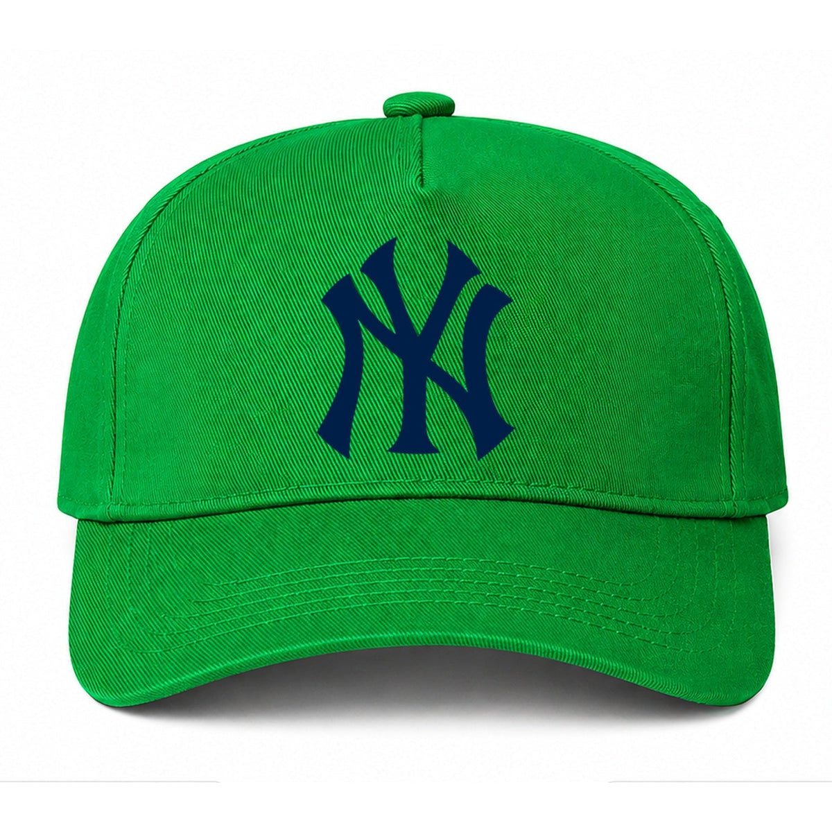 Green New York Yankees dad baseball cap hat - front view