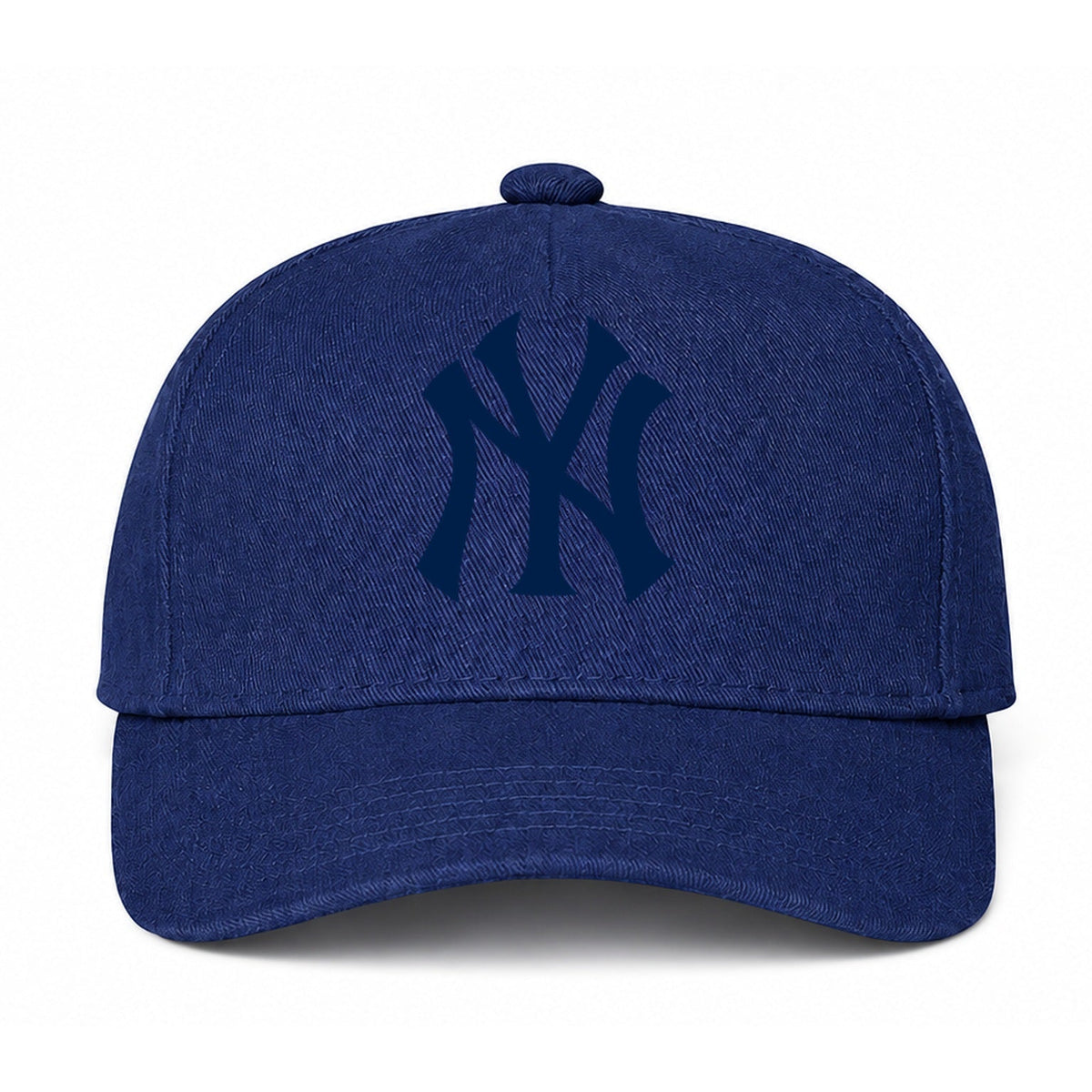 Navy New York Yankees dad baseball cap hat - front view