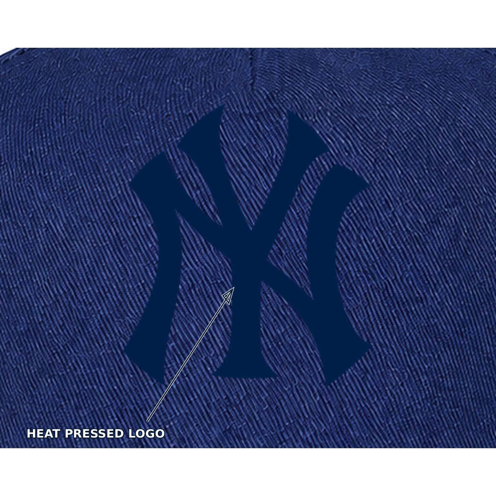 Navy New York Yankees dad baseball cap hat - heat pressed logo callout