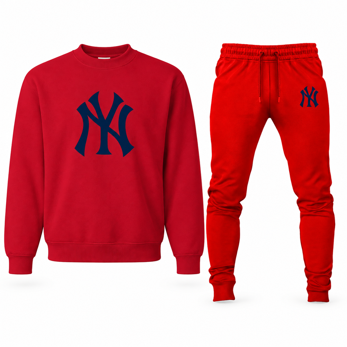 Men's New York Yankees sweatshirt and joggers set, Red