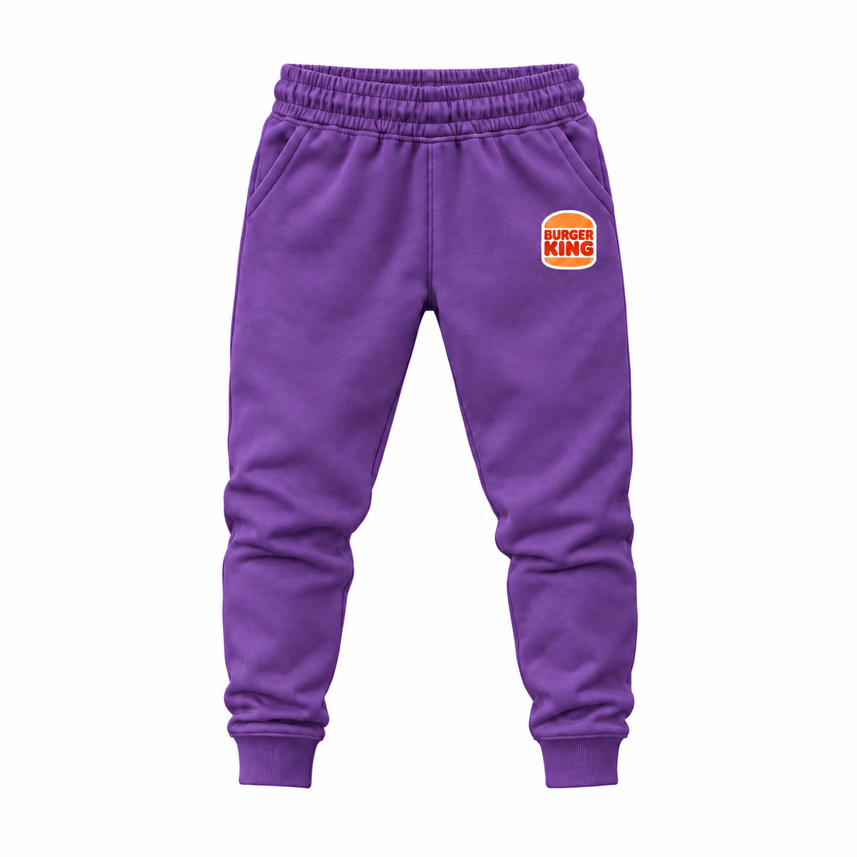 Youth Burger King Joggers Sweatpants - Purple
