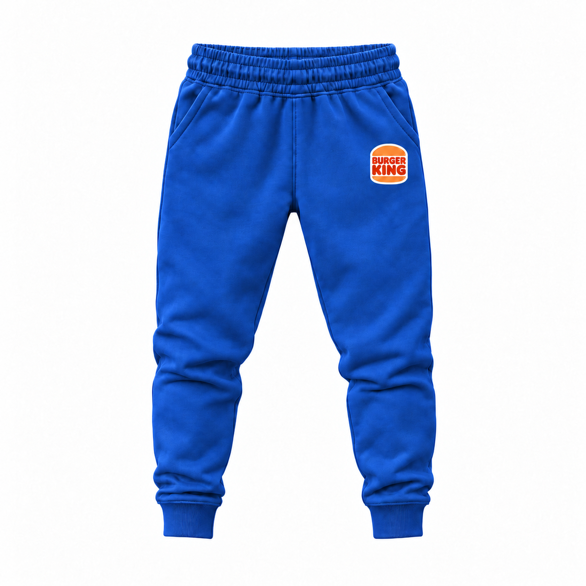 Youth Burger King Joggers Sweatpants - Royal Blue