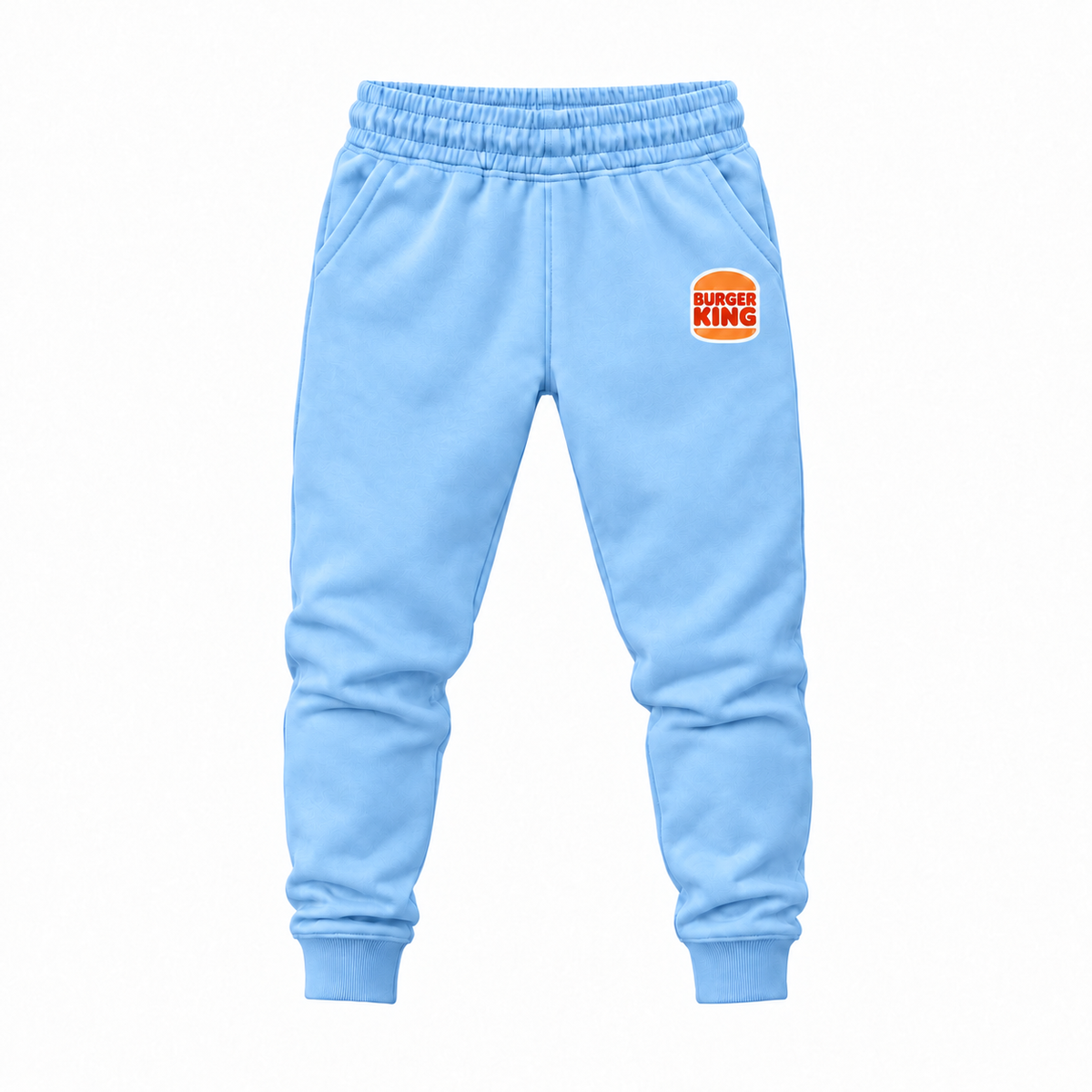 Youth Burger King Joggers Sweatpants - Sky Blue