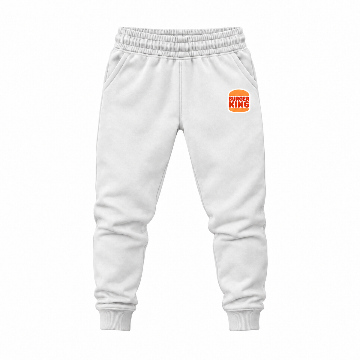 Youth Burger King Joggers Sweatpants - White