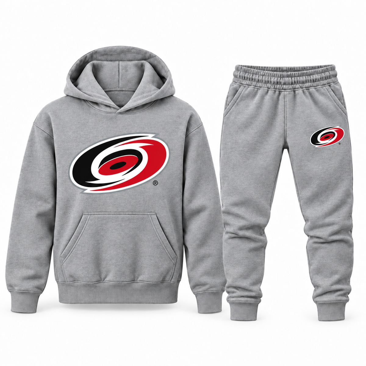 Youth Carolina Hurricanes Hoodie Jogger Set in Gray
