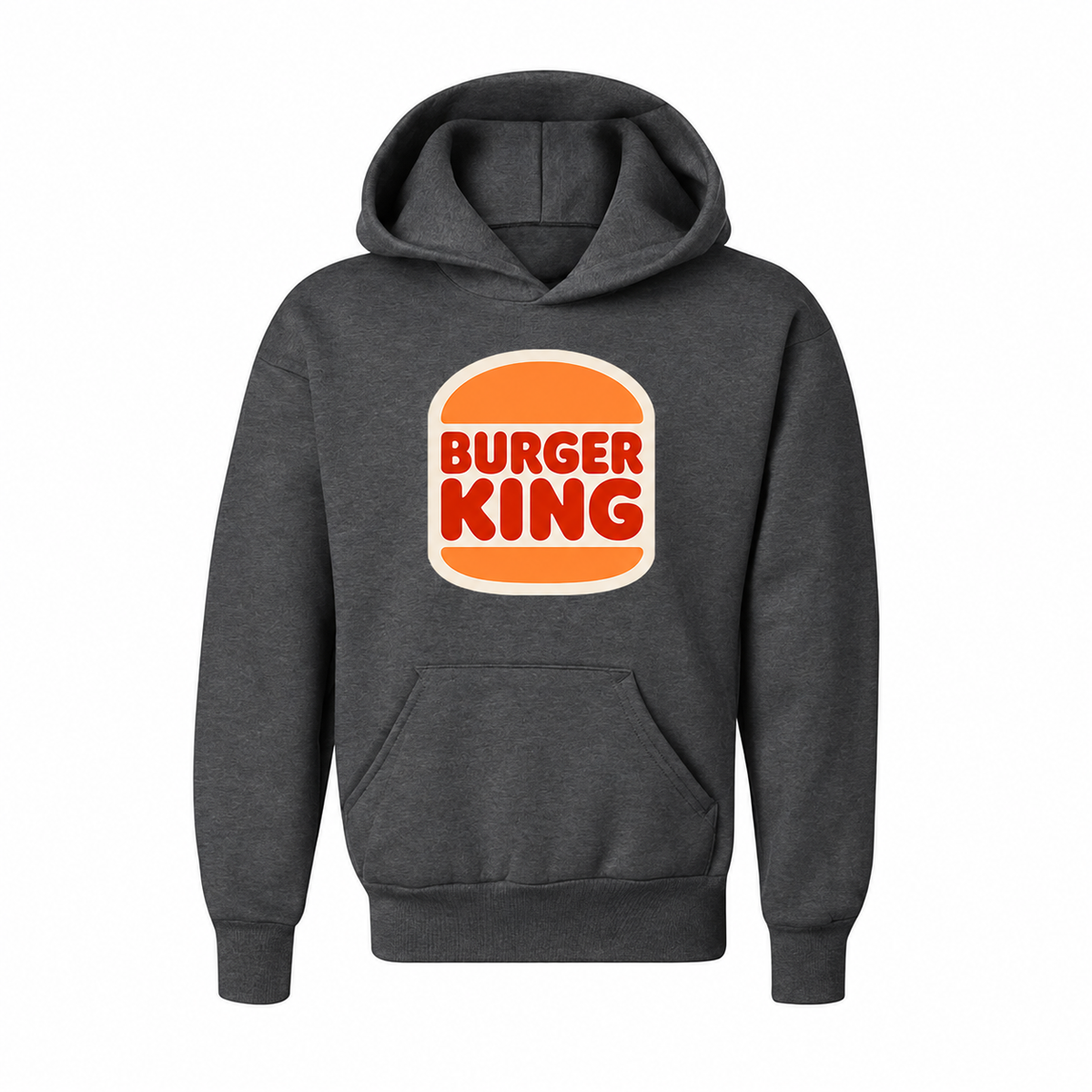 Youth's Burger King Pullover Hoodie Shirt – Tee - Charcoal